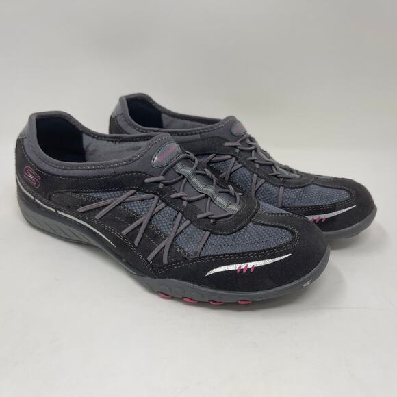 Skechers Slip-On Sport Sneakers Relaxed Fit Womens 7 1/2 Gray 82.7=L.3.4 - Picture 7 of 13